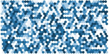 Altıgen kılavuz arka plan doku deseninin renkli. Petek vektör arka plan. İzometrik geometri. En boy oranı 2:1