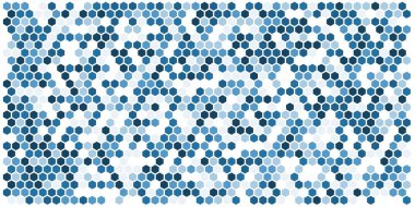 Altıgen kılavuz arka plan doku deseninin renkli. Petek vektör arka plan. İzometrik geometri. En boy oranı 2:1