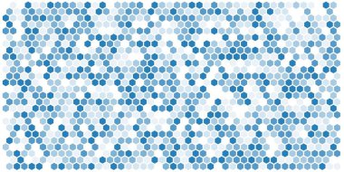 Altıgen kılavuz arka plan doku deseninin renkli. Petek vektör arka plan. İzometrik geometri. En boy oranı 2:1