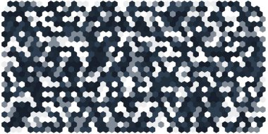 Altıgen kılavuz arka plan doku deseninin renkli. Petek vektör arka plan. İzometrik geometri. En boy oranı 2:1