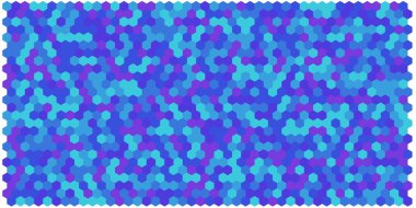 Altıgen kılavuz arka plan doku deseninin renkli. Petek vektör arka plan. İzometrik geometri. En boy oranı 2:1