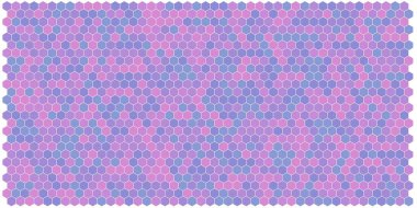 Altıgen kılavuz arka plan doku deseninin renkli. Petek vektör arka plan. İzometrik geometri. En boy oranı 2:1