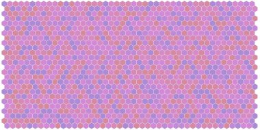 Altıgen kılavuz arka plan doku deseninin renkli. Petek vektör arka plan. İzometrik geometri. En boy oranı 2:1