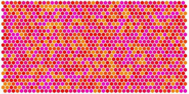 Altıgen kılavuz arka plan doku deseninin renkli. Petek vektör arka plan. İzometrik geometri. En boy oranı 2:1