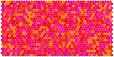 Altıgen kılavuz arka plan doku deseninin renkli. Petek vektör arka plan. İzometrik geometri. En boy oranı 2:1