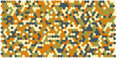 Altıgen kılavuz arka plan doku deseninin renkli. Petek vektör arka plan. İzometrik geometri. En boy oranı 2:1