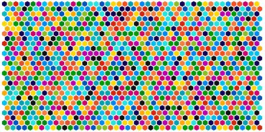 Altıgen kılavuz arka plan doku deseninin renkli. Petek vektör arka plan. İzometrik geometri. En boy oranı 2:1