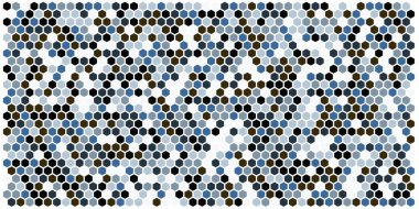 Altıgen kılavuz arka plan doku deseninin renkli. Petek vektör arka plan. İzometrik geometri. En boy oranı 2:1