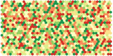 Altıgen kılavuz arka plan doku deseninin renkli. Petek vektör arka plan. İzometrik geometri. En boy oranı 2:1