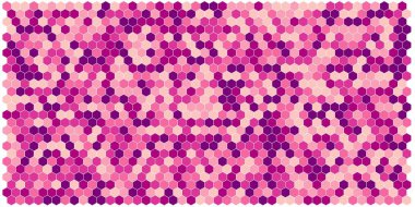 Altıgen kılavuz arka plan doku deseninin renkli. Petek vektör arka plan. İzometrik geometri. En boy oranı 2:1