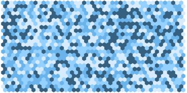 Altıgen kılavuz arka plan doku deseninin renkli. Petek vektör arka plan. İzometrik geometri. En boy oranı 2:1