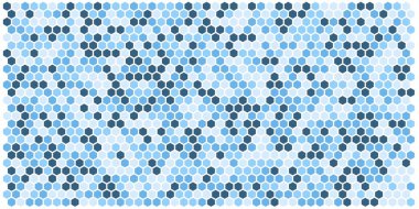 Altıgen kılavuz arka plan doku deseninin renkli. Petek vektör arka plan. İzometrik geometri. En boy oranı 2:1