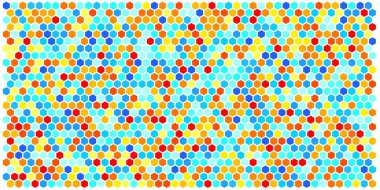 Altıgen kılavuz arka plan doku deseninin renkli. Petek vektör arka plan. İzometrik geometri. En boy oranı 2:1