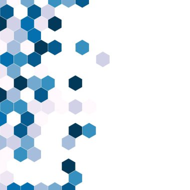 Grenli desen altıgenler renkli oluşur. Petek vektör arka plan. İzometrik geometri soyutlama. En boy oranı 1:1