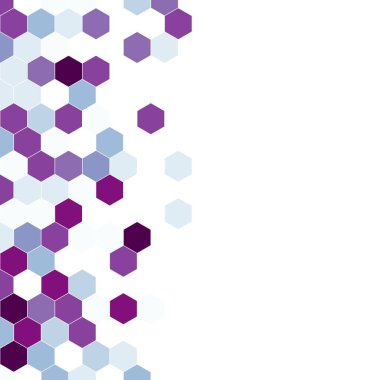 Grenli desen altıgenler renkli oluşur. Petek vektör arka plan. İzometrik geometri soyutlama. En boy oranı 1:1