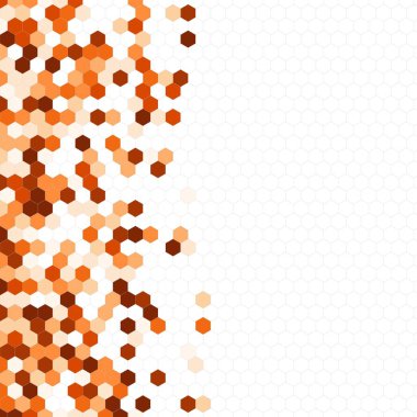 Grenli desen altıgenler renkli oluşur. Petek vektör arka plan. İzometrik geometri soyutlama. En boy oranı 1:1