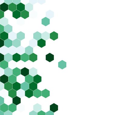 Grenli desen altıgenler renkli oluşur. Petek vektör arka plan. İzometrik geometri soyutlama. En boy oranı 1:1