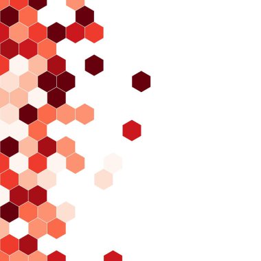 Grenli desen altıgenler renkli oluşur. Petek vektör arka plan. İzometrik geometri soyutlama. En boy oranı 1:1