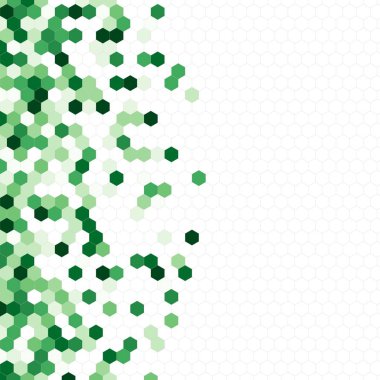 Grenli desen altıgenler renkli oluşur. Petek vektör arka plan. İzometrik geometri soyutlama. En boy oranı 1:1