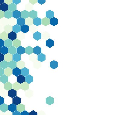 Grenli desen altıgenler renkli oluşur. Petek vektör arka plan. İzometrik geometri soyutlama. En boy oranı 1:1