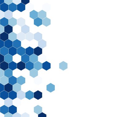 Grenli desen altıgenler renkli oluşur. Petek vektör arka plan. İzometrik geometri soyutlama. En boy oranı 1:1