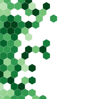 Grenli desen altıgenler renkli oluşur. Petek vektör arka plan. İzometrik geometri soyutlama. En boy oranı 1:1