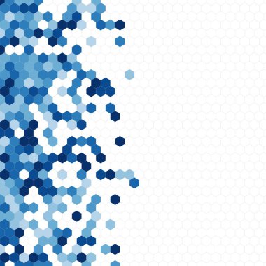 Grenli desen altıgenler renkli oluşur. Petek vektör arka plan. İzometrik geometri soyutlama. En boy oranı 1:1