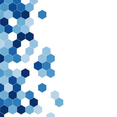 Grenli desen altıgenler renkli oluşur. Petek vektör arka plan. İzometrik geometri soyutlama. En boy oranı 1:1