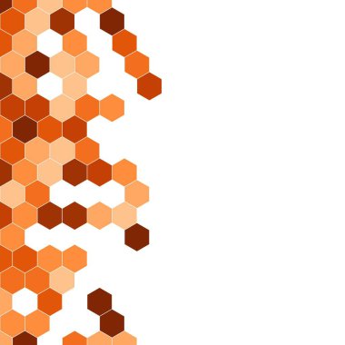 Grenli desen altıgenler renkli oluşur. Petek vektör arka plan. İzometrik geometri soyutlama. En boy oranı 1:1