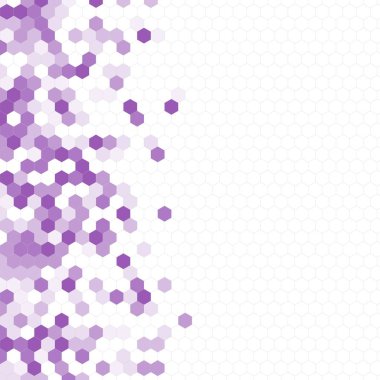 Grenli desen altıgenler renkli oluşur. Petek vektör arka plan. İzometrik geometri soyutlama. En boy oranı 1:1