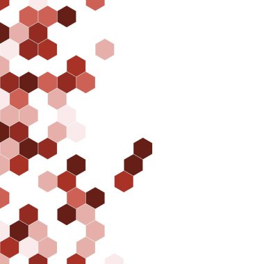 Grenli desen altıgenler renkli oluşur. Petek vektör arka plan. İzometrik geometri soyutlama. En boy oranı 1:1