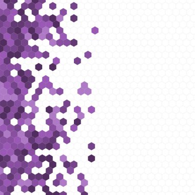 Grenli desen altıgenler renkli oluşur. Petek vektör arka plan. İzometrik geometri soyutlama. En boy oranı 1:1