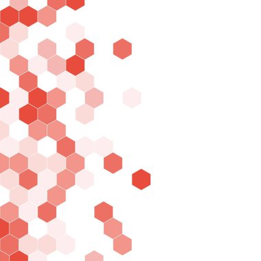 Grenli desen altıgenler renkli oluşur. Petek vektör arka plan. İzometrik geometri soyutlama. En boy oranı 1:1