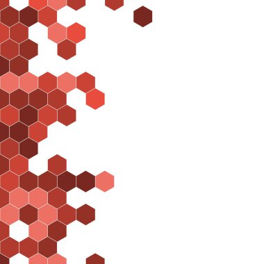 Grenli desen altıgenler renkli oluşur. Petek vektör arka plan. İzometrik geometri soyutlama. En boy oranı 1:1