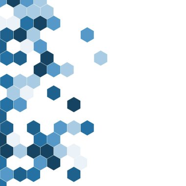 Grenli desen altıgenler renkli oluşur. Petek vektör arka plan. İzometrik geometri soyutlama. En boy oranı 1:1