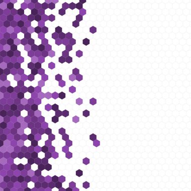 Grenli desen altıgenler renkli oluşur. Petek vektör arka plan. İzometrik geometri soyutlama. En boy oranı 1:1