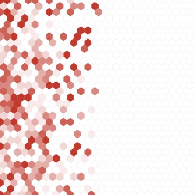 Grenli desen altıgenler renkli oluşur. Petek vektör arka plan. İzometrik geometri soyutlama. En boy oranı 1:1