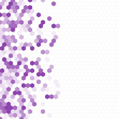 Grenli desen altıgenler renkli oluşur. Petek vektör arka plan. İzometrik geometri soyutlama. En boy oranı 1:1