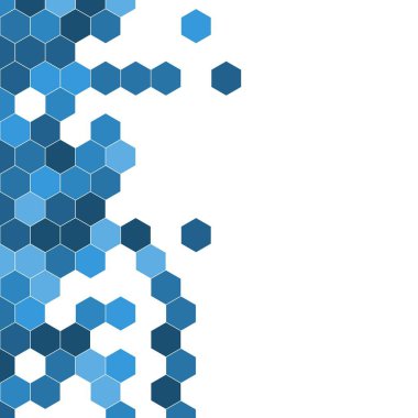 Grenli desen altıgenler renkli oluşur. Petek vektör arka plan. İzometrik geometri soyutlama. En boy oranı 1:1