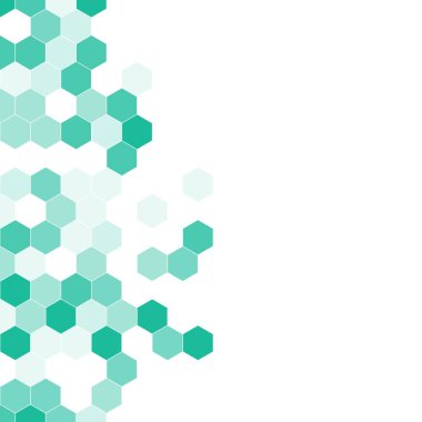 Grenli desen altıgenler renkli oluşur. Petek vektör arka plan. İzometrik geometri soyutlama. En boy oranı 1:1