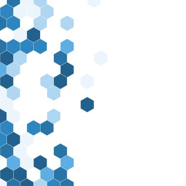 Grenli desen altıgenler renkli oluşur. Petek vektör arka plan. İzometrik geometri soyutlama. En boy oranı 1:1