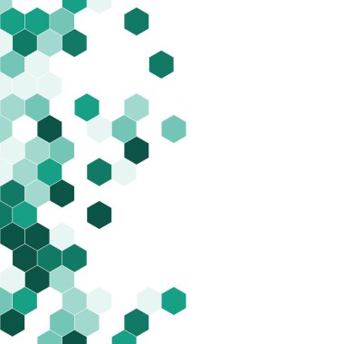 Grenli desen altıgenler renkli oluşur. Petek vektör arka plan. İzometrik geometri soyutlama. En boy oranı 1:1