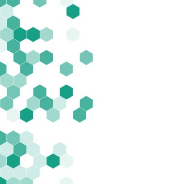 Grenli desen altıgenler renkli oluşur. Petek vektör arka plan. İzometrik geometri soyutlama. En boy oranı 1:1