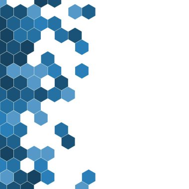 Grenli desen altıgenler renkli oluşur. Petek vektör arka plan. İzometrik geometri soyutlama. En boy oranı 1:1