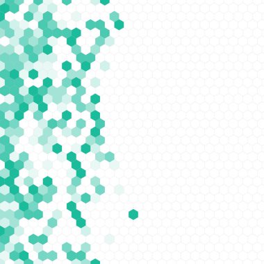 Grenli desen altıgenler renkli oluşur. Petek vektör arka plan. İzometrik geometri soyutlama. En boy oranı 1:1