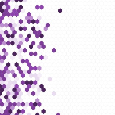 Grenli desen altıgenler renkli oluşur. Petek vektör arka plan. İzometrik geometri soyutlama. En boy oranı 1:1