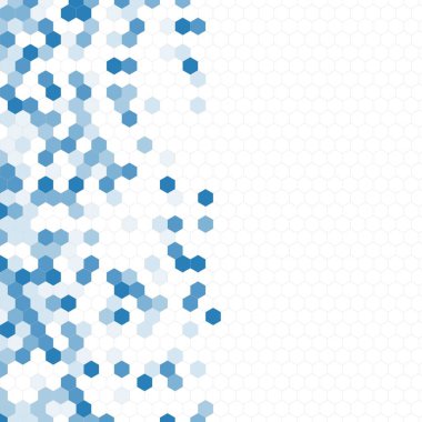 Grenli desen altıgenler renkli oluşur. Petek vektör arka plan. İzometrik geometri soyutlama. En boy oranı 1:1
