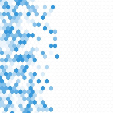 Grenli desen altıgenler renkli oluşur. Petek vektör arka plan. İzometrik geometri soyutlama. En boy oranı 1:1