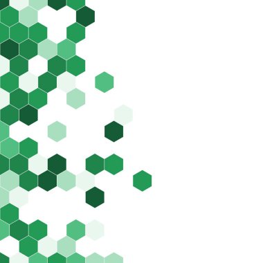 Grenli desen altıgenler renkli oluşur. Petek vektör arka plan. İzometrik geometri soyutlama. En boy oranı 1:1