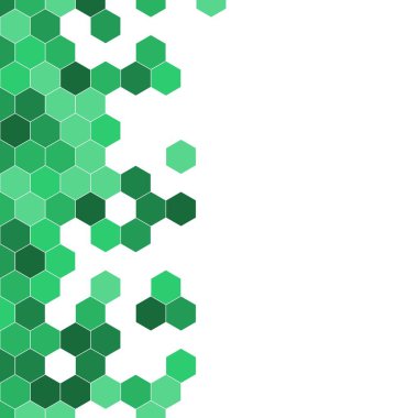 Grenli desen altıgenler renkli oluşur. Petek vektör arka plan. İzometrik geometri soyutlama. En boy oranı 1:1